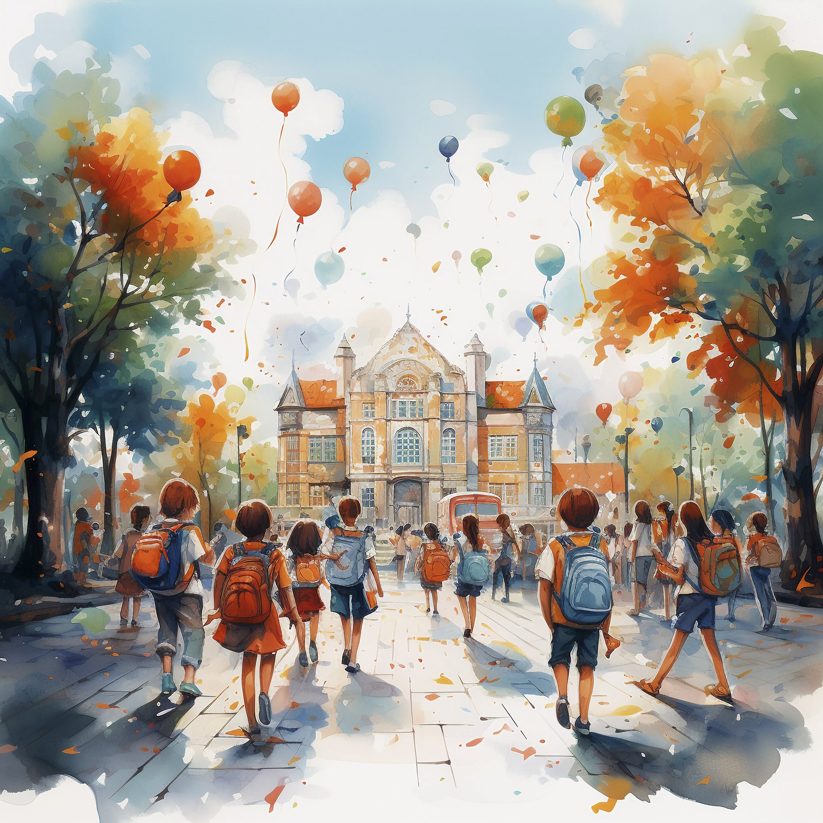 Students on campus
